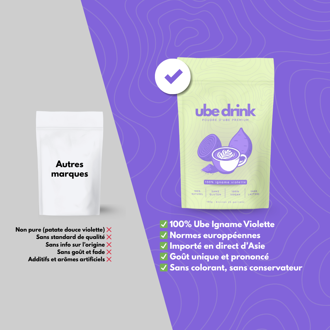 Poudre d’Ube Premium 100% Naturelle - 100g - Pur Dioscorea alata